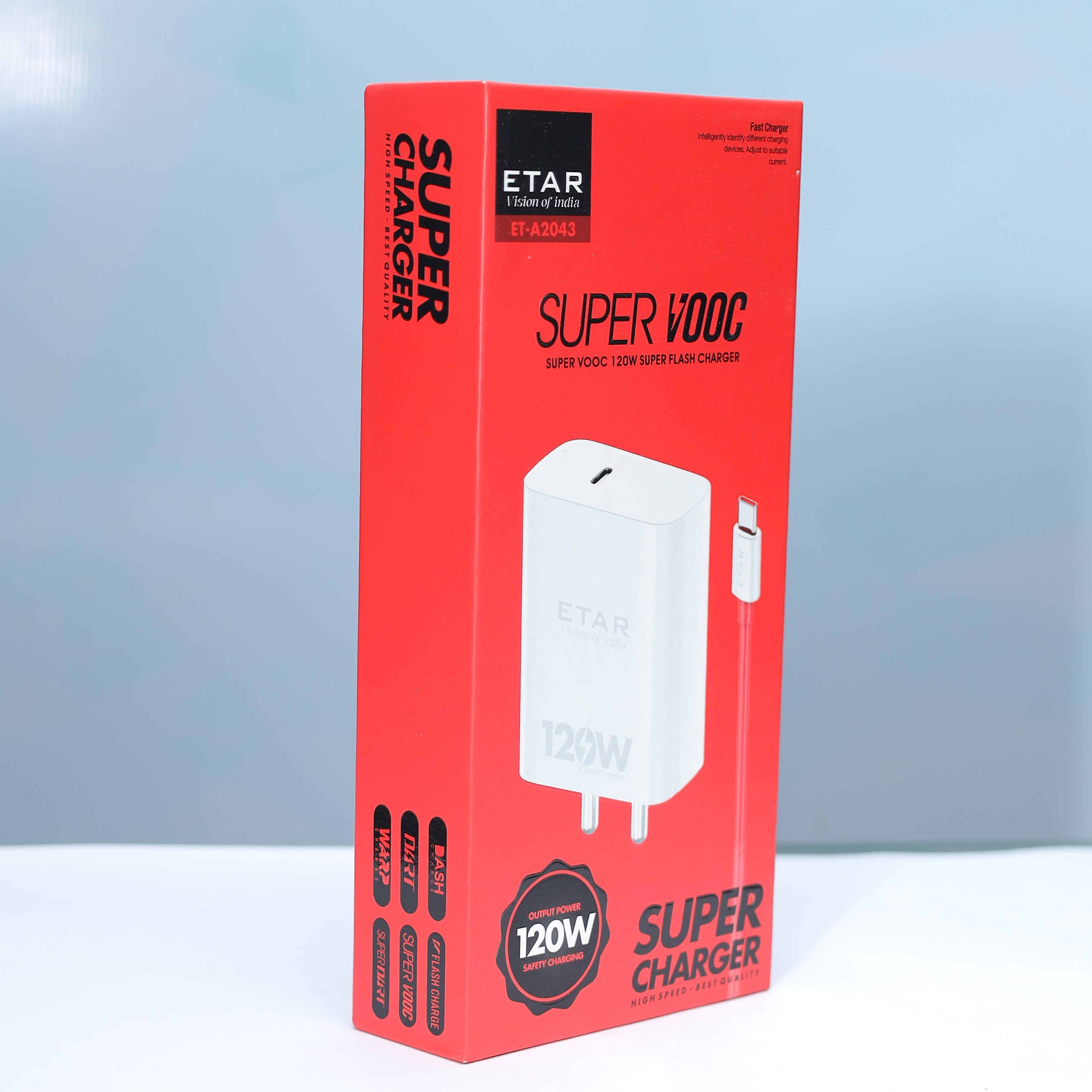 ETAR SUPER VOOC 120W FLASH CHARGER ET-A2043
